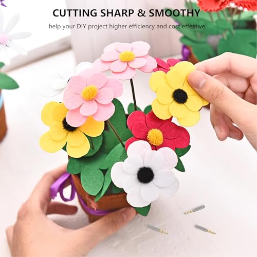 UTNVBTR 20 Pcs Premium Fine Point Blade Compatible with Maker 3/4/Maker/Explore 3/4/Explore Air 2/Air/One/Venture,Blade for Slicing Cuts Glitter Vinyl,Cardstock,Faux,Adhesive Foil,Vellum and Etc - Image 2