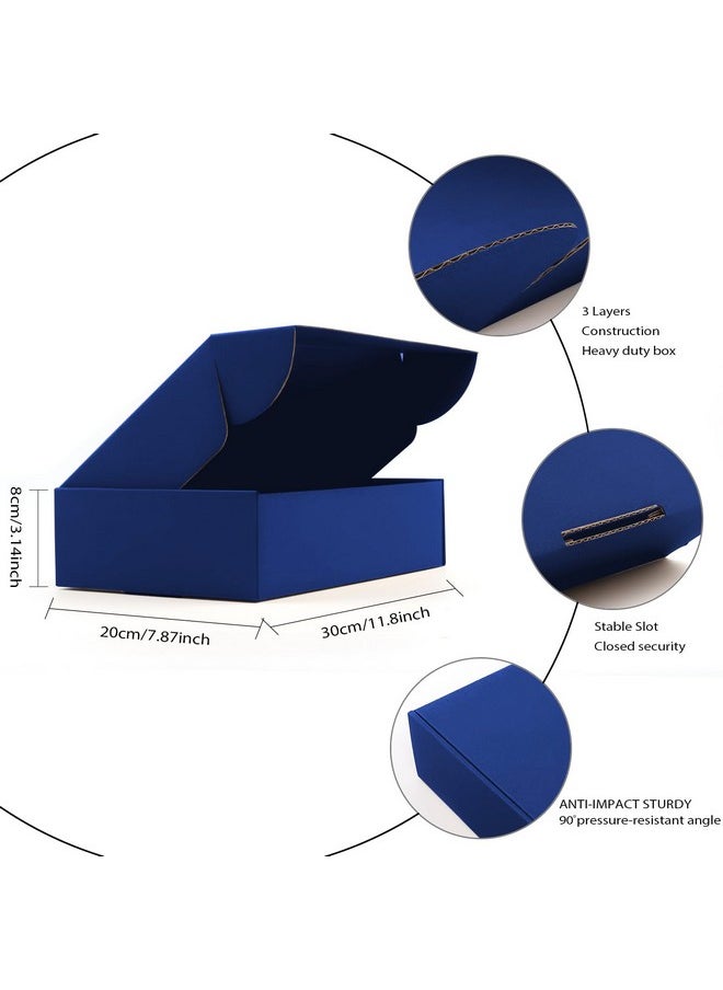 Cardboard Boxes Shipping Boxes10 Pack Recyclable Colored Corrugated Cardboard Box Small Mailing Storage Gift Boxes For Shipping Mailing Gifts Packaging11.8 X 7.9 X 3.2'' (Royal Blue)