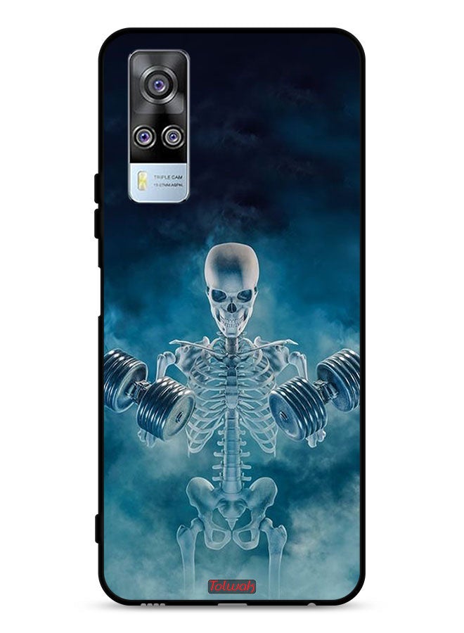 Tolwak vivo Y51 2020 Protective Case Cover No Pain No Gain Pose - Image 1