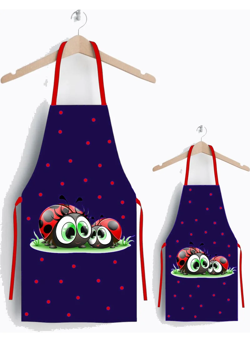 Ays Home Ladybug Mother and Child Bib Set