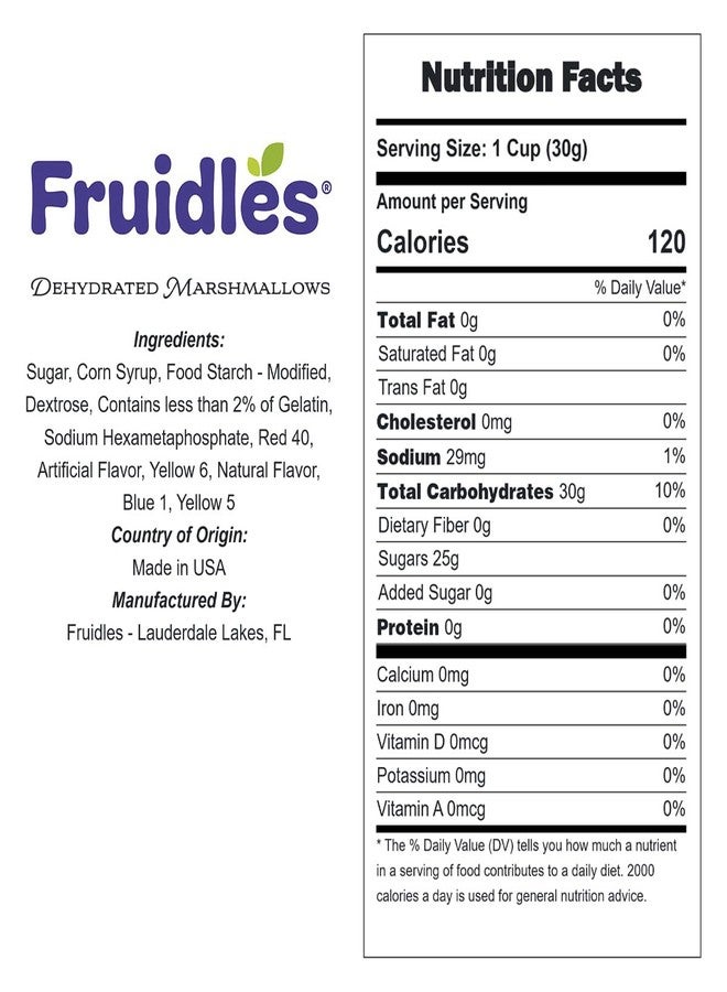 Fruidles Multicolor Mini Dehydrated Marshmallows in Resealable Bag - for Great Toppings (5 Ounces) - Image 2