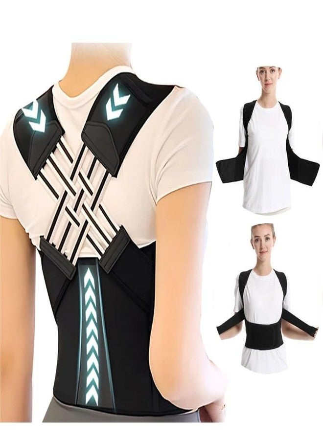 ZEDAN Neoprene Posture Corrector for Men & Women | Adjustable Back & Shoulder Support Belt | Everyday Spine Alignment Strap | Comfortable Build with Universal Size Fit | Posture Straightening Brace - Image 1