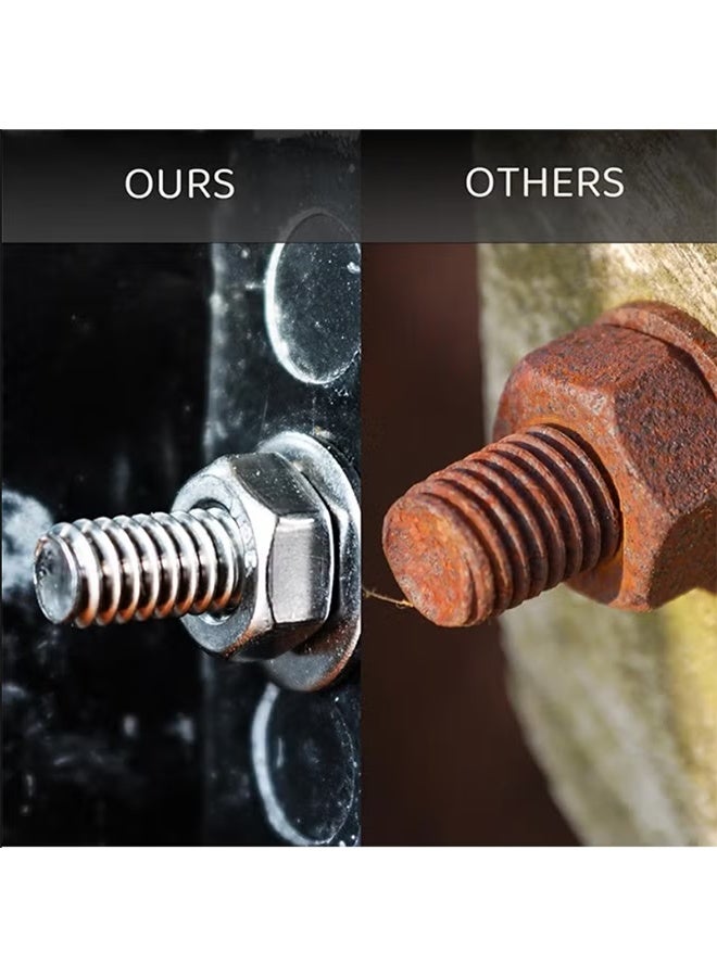 PCOMORE 1080-Piece Metric Screws & Bolts Assortment Kit – M3/M4/M5/M6 Machine Screws, Hex Bolts, Phillips & Slotted Pan Head, Nuts & Flat Washers – Hardware Fastener Set for DIY, Furniture & Repairs - Image 5