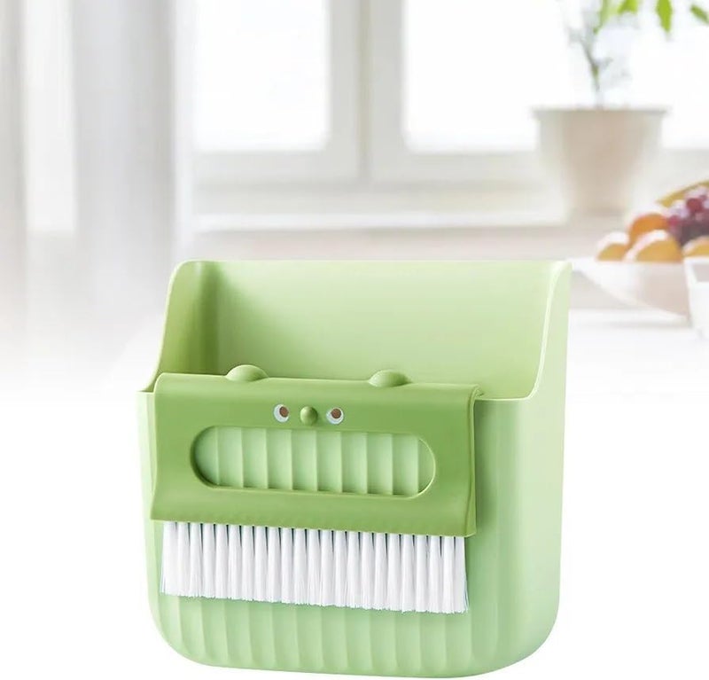 7 Seas 7Seas Handheld Dustpan and Brush Kit Small Cleaning Set for Kitchen Office Compact Mini Broom and Hanging Dustpan Set Portable Countertop Crumb Sweeper for Kitchen Desk and Table - Image 1