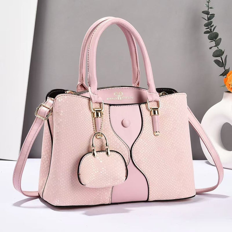 Handbag Retro Trendy Handbag High-Quality Texture Shoulder Bag Bright Leather Snake Pattern Crossbody Bag Versatile - Image 4