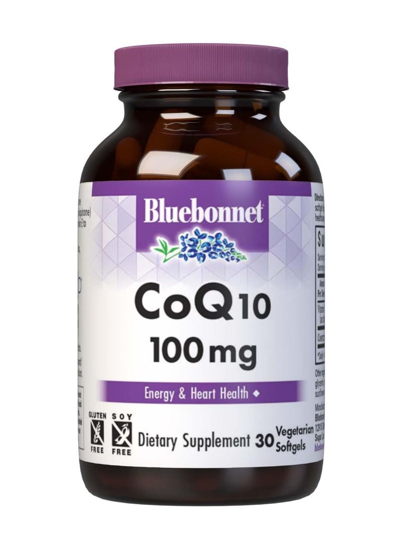بلوبونيت نيوترشن Blue Bonnet CoQ10 100 MG Dietary Supplement, 30 ct  - Image 1