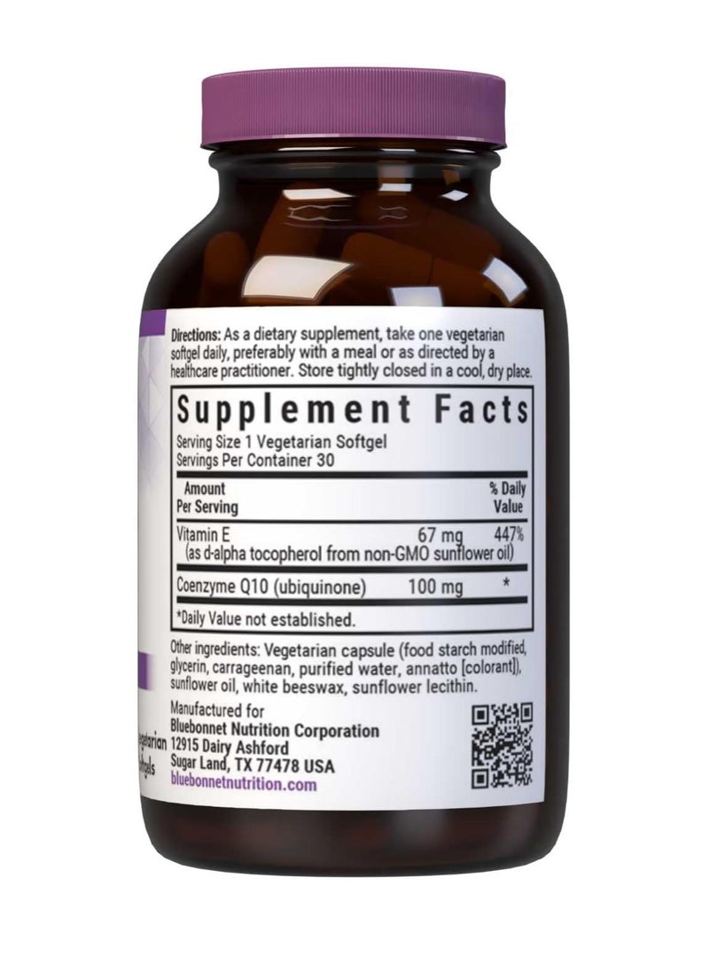 بلوبونيت نيوترشن Blue Bonnet CoQ10 100 MG Dietary Supplement, 30 ct  - Image 2