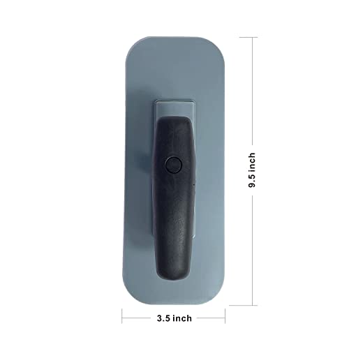 Hanroy Plastic Trowel with Black Comfortable Grip Handle, Includes 3.5" x 9.5'' Finishing Trowels, Lightweight Mounting, Round End, Suitable for Scrape,Plastering and Paint Walls(D1147) - Image 4