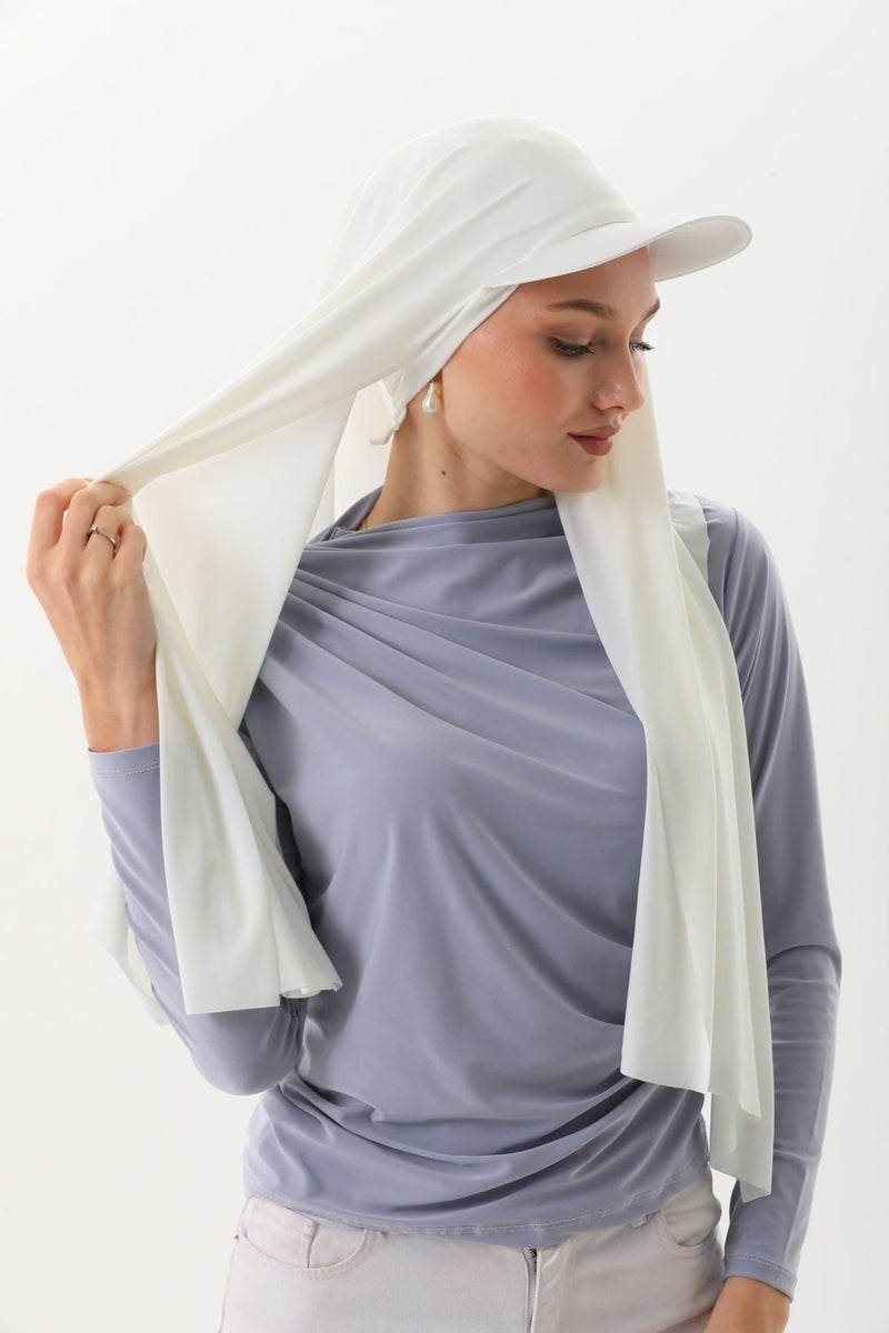 Elif Iç Giyim Elif Underwear Sandy Shawl with Hat - Image 5