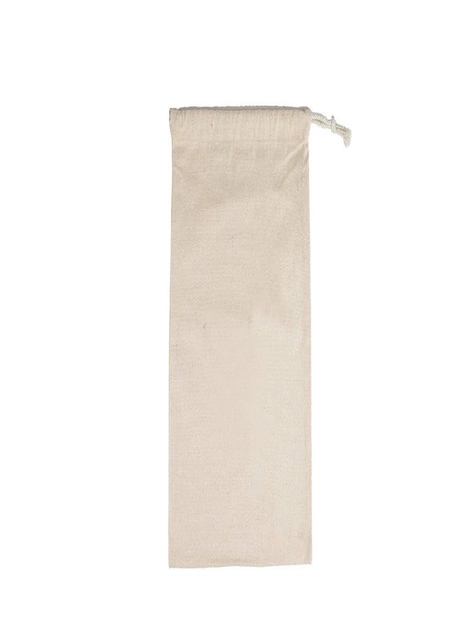 RENVA 12 pcs Premium Cotton Canvas Muslin Bag. Double Drawstring. Reusable Natural Eco Friendly Muslin Storage Bags. (TRANSPARENT COTTON, SET OF 12) - Image 3
