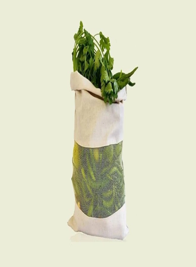 RENVA 12 pcs Premium Cotton Canvas Muslin Bag. Double Drawstring. Reusable Natural Eco Friendly Muslin Storage Bags. (TRANSPARENT COTTON, SET OF 12) - Image 1
