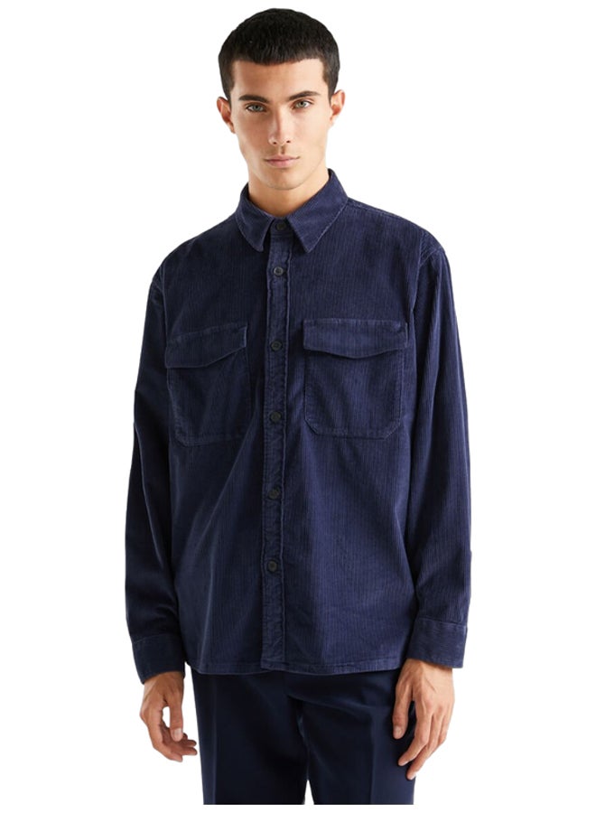 Benetton VELVET RIBBED SHIRT  - Image 1