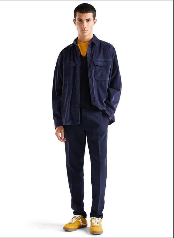Benetton VELVET RIBBED SHIRT  - Image 5