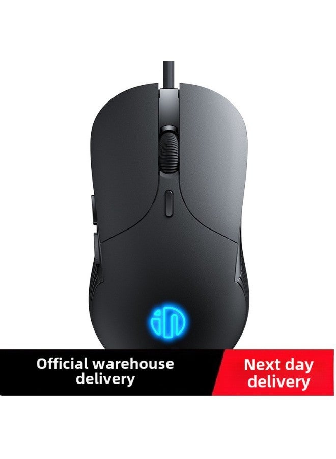 Gaming Mouse Notebook Mute Desktop Office Silent PB1 Cable Electric Competition Special Computer Machinery-Color:Classic White [6-button Upgraded Version Qingying + Mouse Pad-Interface:Official Standard - Image 3