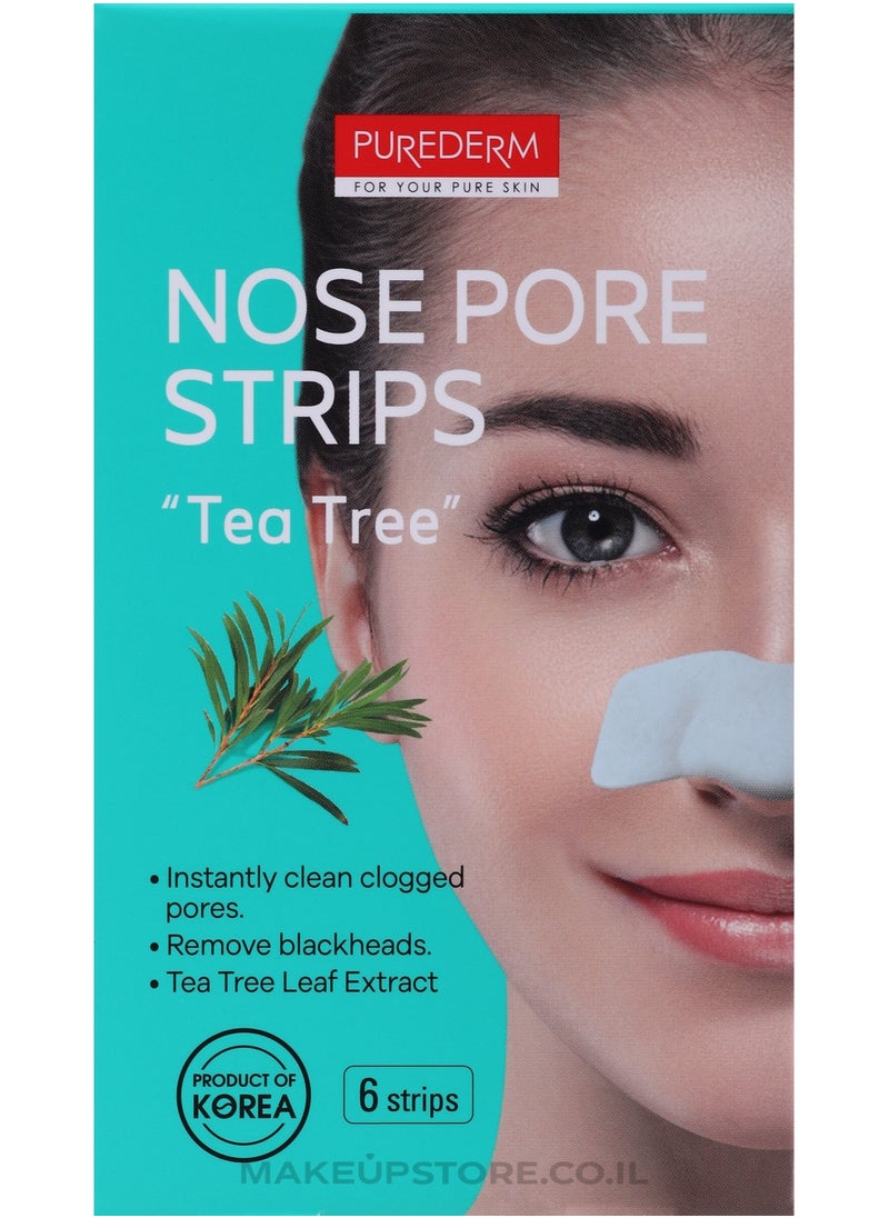 Purederm PUREDERM Nose Pore Strips Tea Tree – 6 Strips 