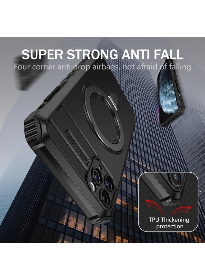 زبون جراب هاتف iPhone 11 Pro Max مع حامل مغناطيسي MagSafe - Image 4