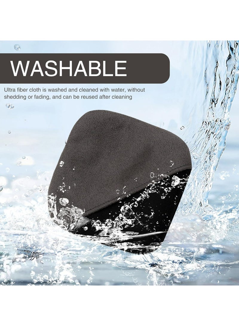 Oasisgalore 1 PC Car Central Control Touch Screen Cleaning Cloth, Delicate Soft Scratch-Free Wiping for Mobile Phone Computer TV, Cleanable Reusable Screen Cleaning Tool, Universal for Cars (Black) - Image 4
