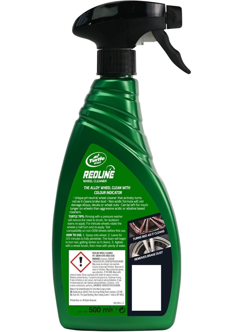 TurtleWax Redline Car Wheel & Rim Cleaner Restorer 500 ML - Image 5