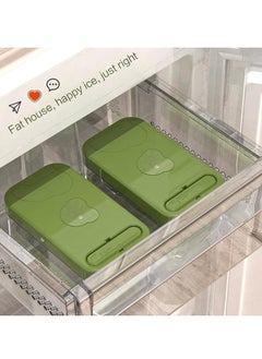 ROEIEIS Ice Cube Tray with Lid and Bin 32 Grids Square Ice Cubes Mold Easy-Release with Ice Scoop, BPA Free, Reusable Ice Making Container  - Image 3