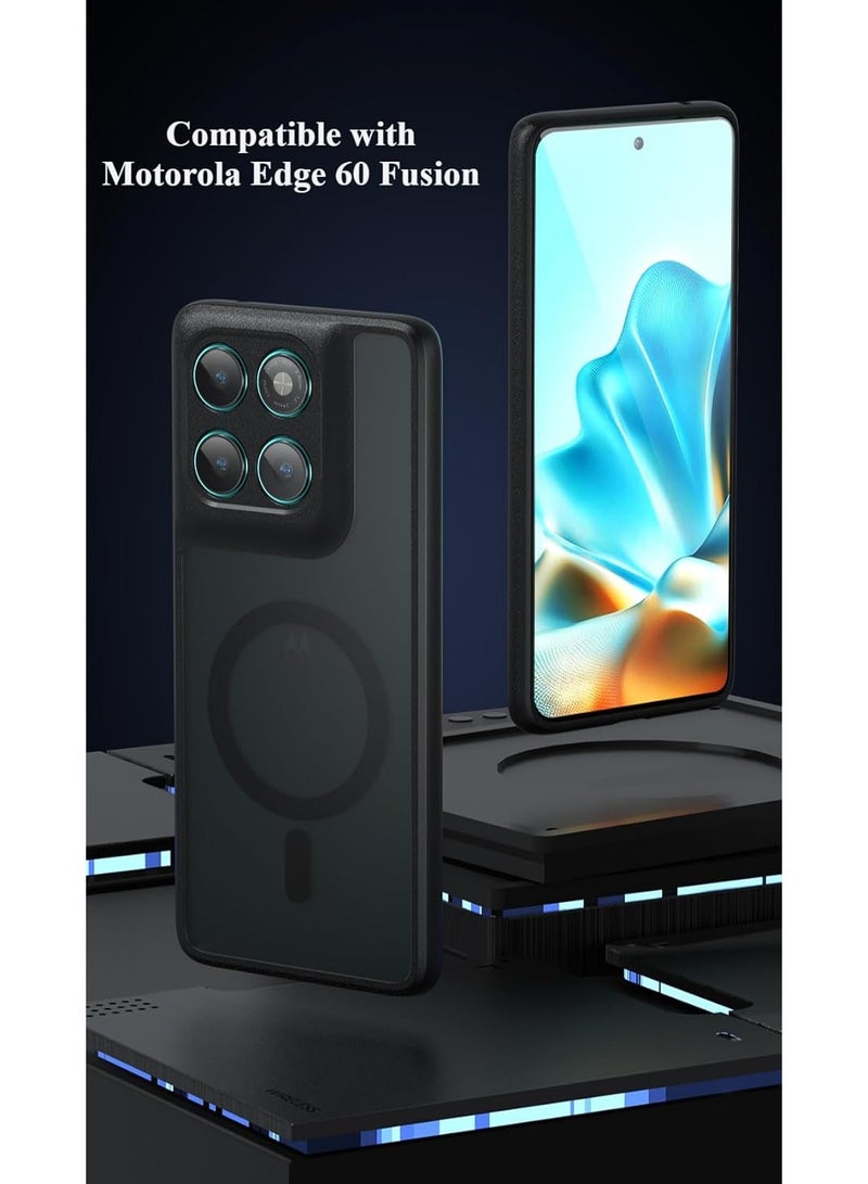 VKL Case Compatible with Motorola Edge 60 Fusion, Built-in Precision Hole Lens Protection, Magnetic Anti-Drop Skin-friendly Protective Cover for Moto Edge 60 Fusion 5G - Image 2