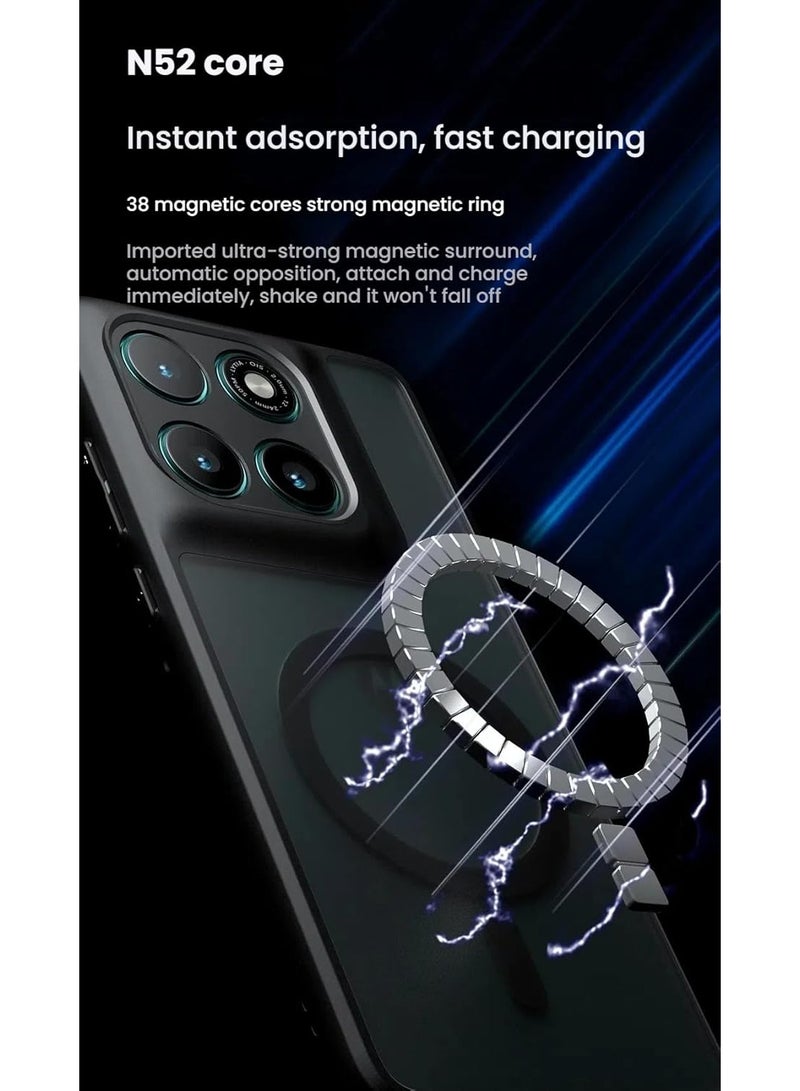 VKL Case Compatible with Motorola Edge 60 Fusion, Built-in Precision Hole Lens Protection, Magnetic Anti-Drop Skin-friendly Protective Cover for Moto Edge 60 Fusion 5G - Image 3