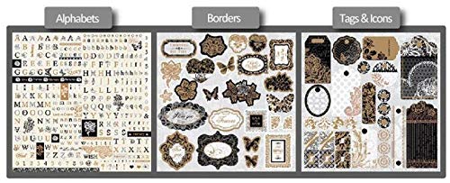 Qatalitic Pattern Design Printed Papers for Art & Craft (VS12018), Size: 12 X 12 Inch for Greeting Cardmaking & Project Book Making (24 Patterned Sheets + 3 Die Cut Sheets) Paper Designer Paper Pack - Image 2