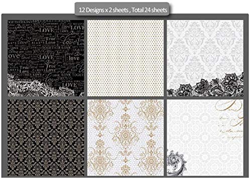 Qatalitic Pattern Design Printed Papers for Art & Craft (VS12018), Size: 12 X 12 Inch for Greeting Cardmaking & Project Book Making (24 Patterned Sheets + 3 Die Cut Sheets) Paper Designer Paper Pack - Image 3