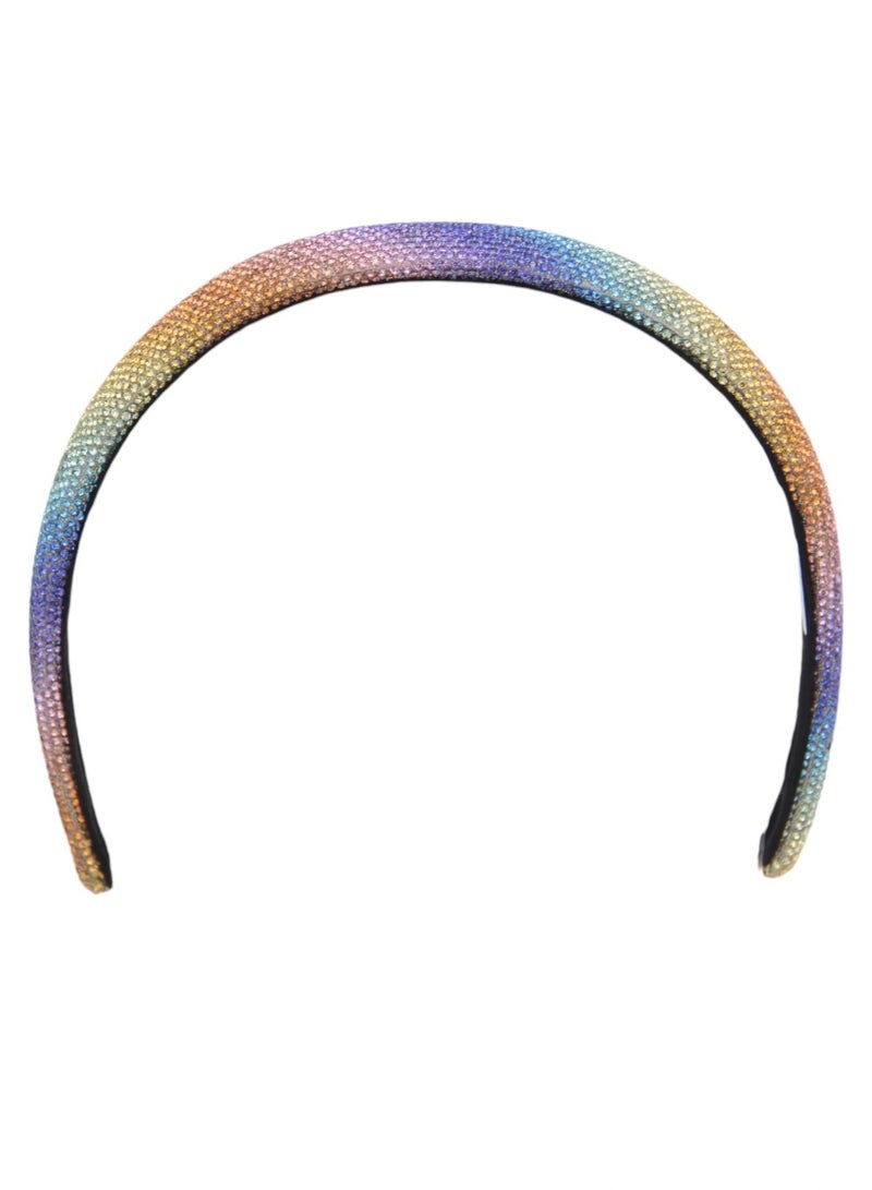 Bidani Padded Rhinestone Headband - Multicolor - Image 2