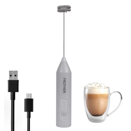 NIbbler Supreme 3-Speed Rechargeable Milk Frother for Coffee | Electric Whisk Mixer | Stainless Steel, Stand-Up Design - Image 1