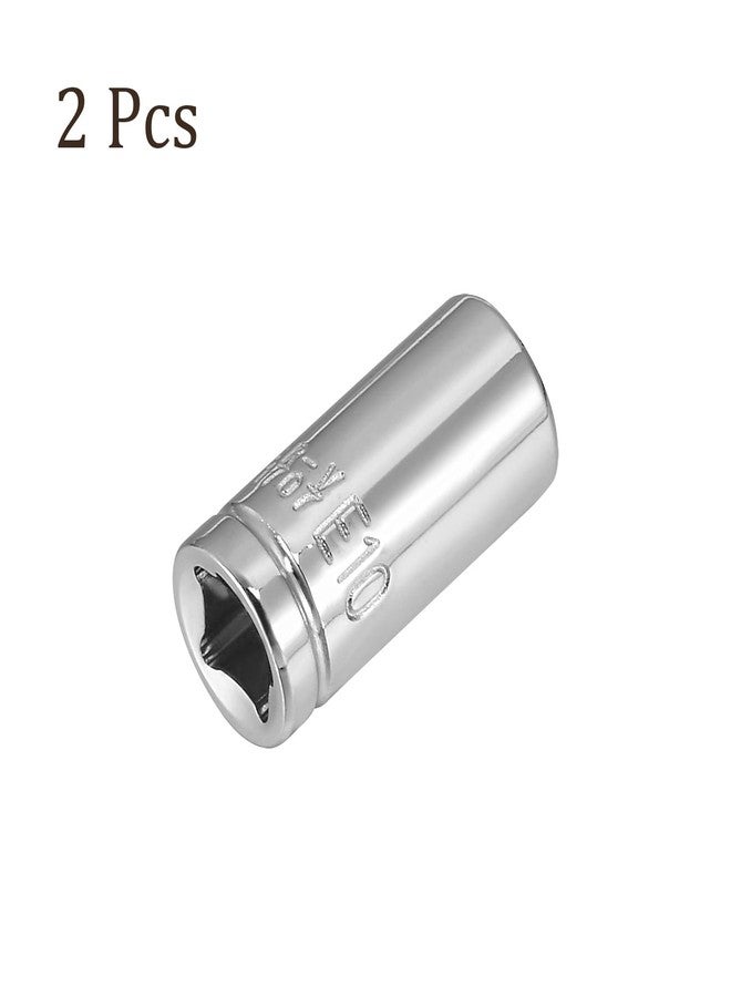Kozelo 2pcs External Torx Shallow Socket - [1/4 Inch x E10] Square Drive for Car Mechanical Equipment Repair Use, CR-V Steel Metric Sizes - Image 5