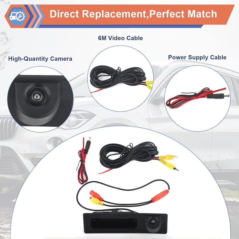 ZONFANT HD 1280x720p Rear View Camera for BMW F Series 3/4/5 X3 X4 F30 F32 F10 F11 F25 - Image 5
