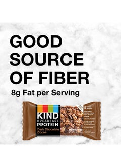 KIND Breakfast, Healthy Snack Bar, Dark Chocolate Cocoa, Gluten Free Breakfast Bars, 8g Protein, 1.76 OZ Packs (6 Count) - pzsku/ZC5AD13A314702FB73E7EZ/45/_/1731077760/337732f6-5baf-4ce7-b525-2cdeb10bc73f