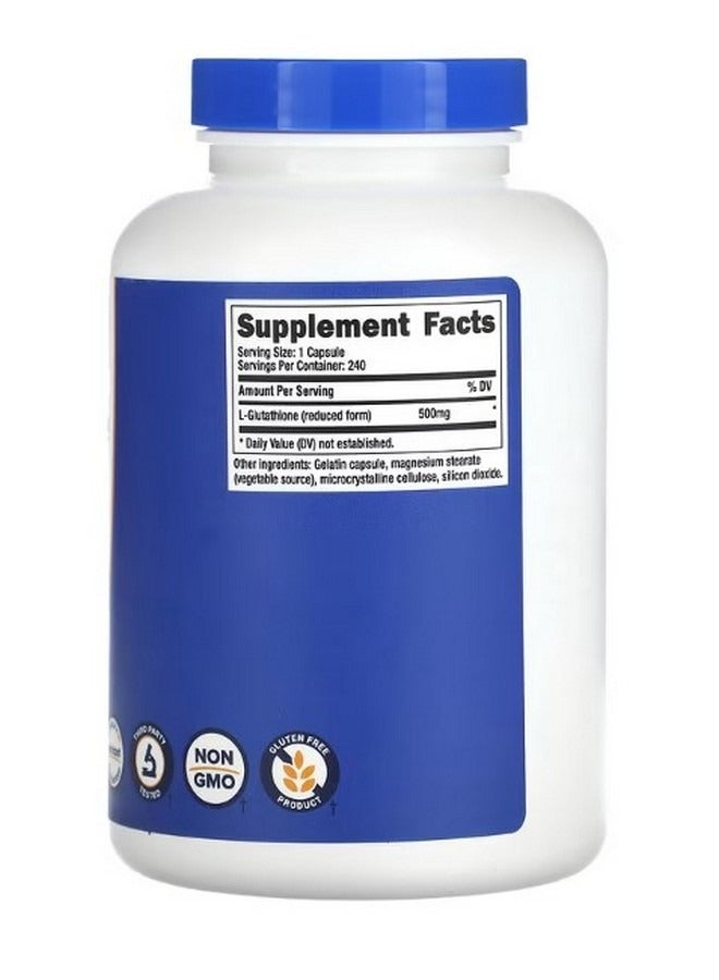 Nutricost الجلوتاثيون 500 ملغ 240 كبسولة - Image 2