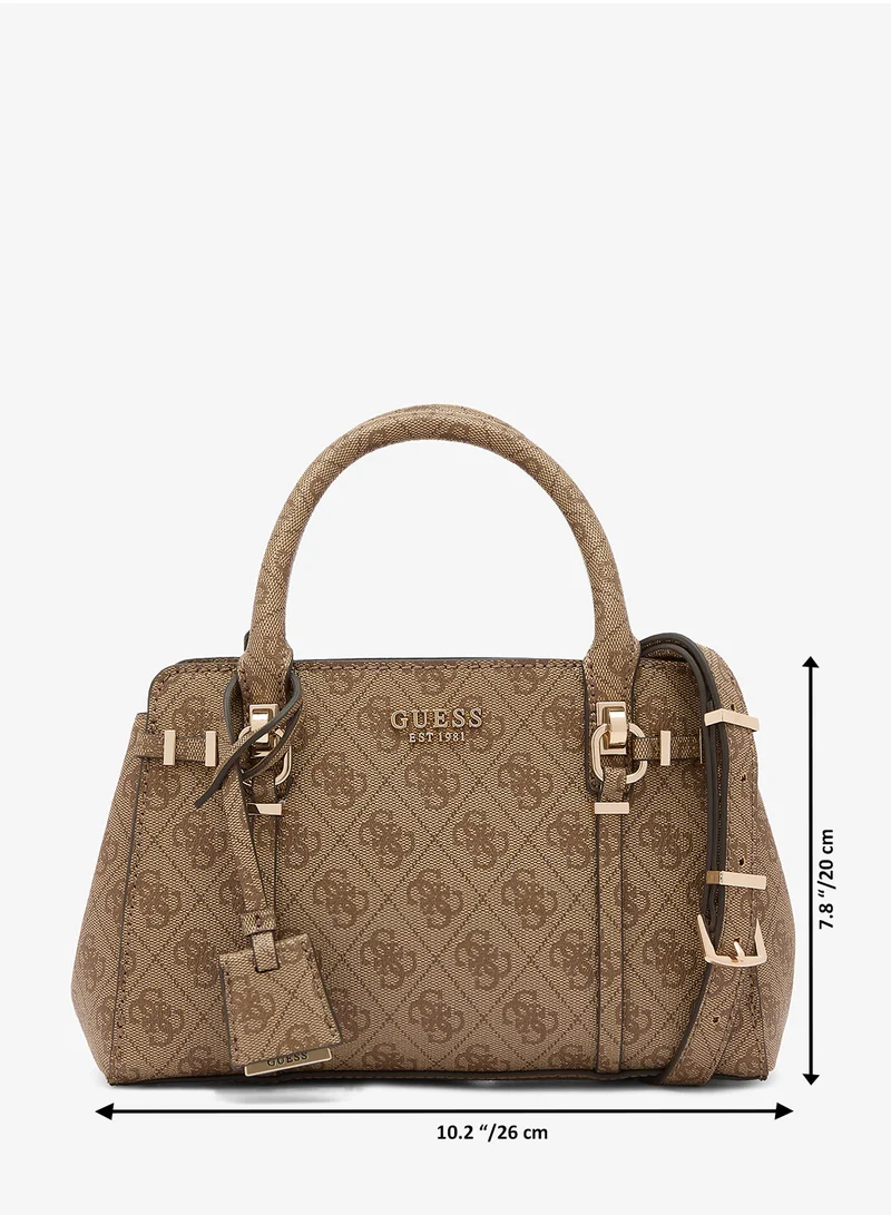 Guess  Leona Logo Small Satchel Bag for Women | Best Price UAE