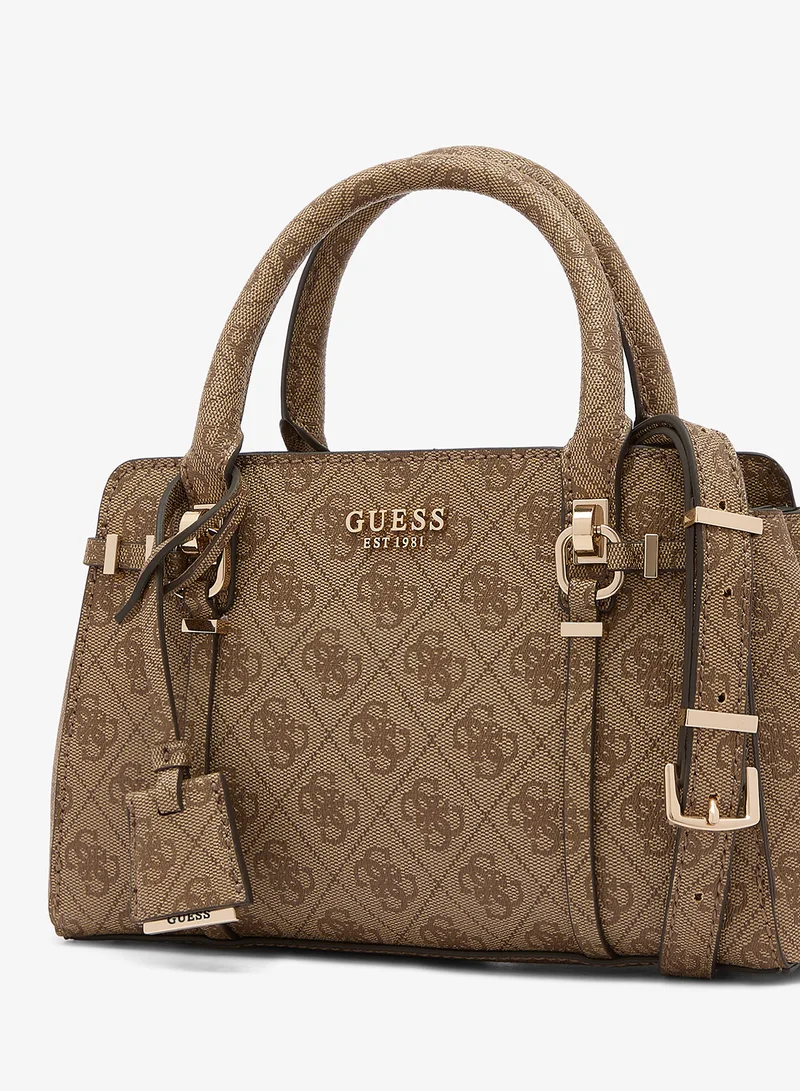 Guess  Leona Logo Small Satchel Bag for Women | Best Price UAE