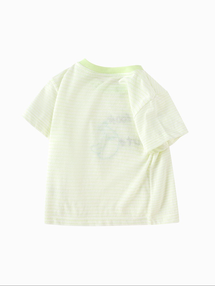 بالابالا تيشيرت بطباعة أمامية وأزرار على الكتف للأولاد - Image 5