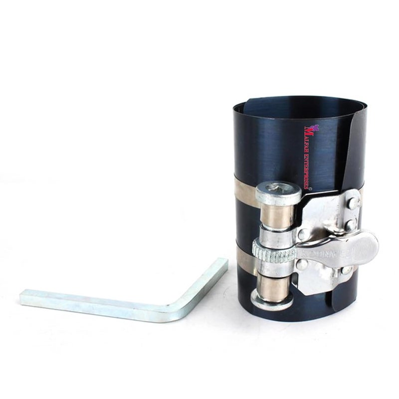 Malfah Enterprises Malfah Piston Compressor 3 Band Ratchet Installer Tool Car Engine Piston Rings Compressor 4175 mm Motorcycle Engine Parts Repair 107602  - Image 1