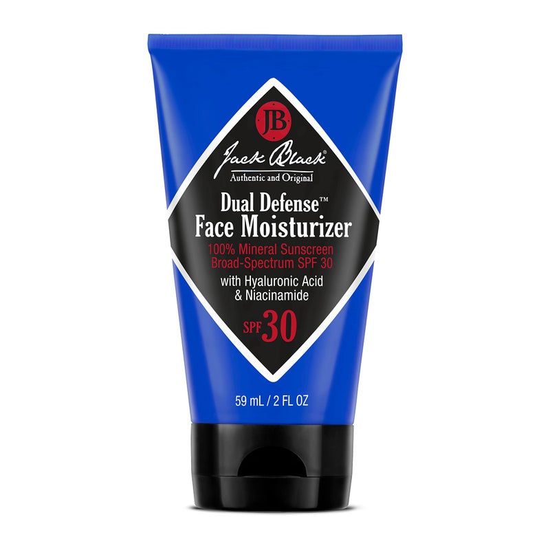 Jack Black Dual Defense Face Moisturizer 100 Mineral Sunscreen BroadSpectrum SPF 30