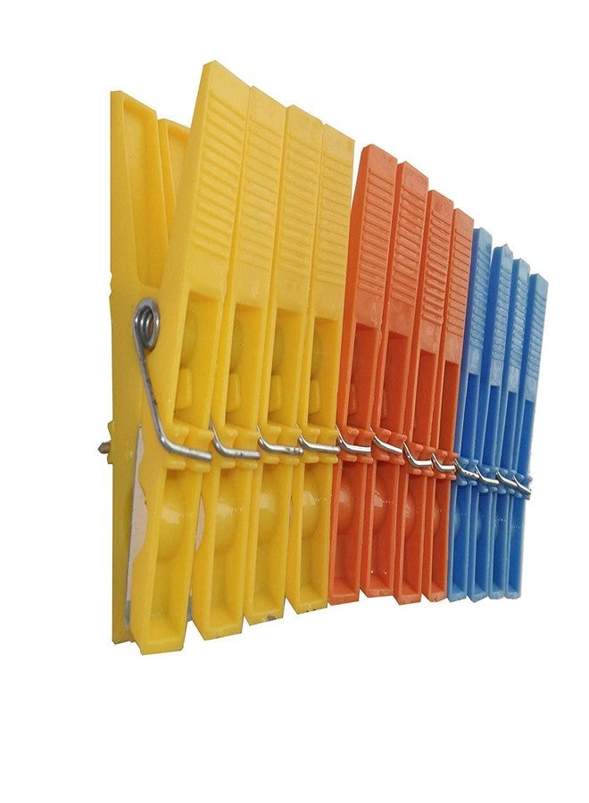 Homenique Heavy duty 24 Pises Plastic Cloth Hanging Clips (2 Dozen)
