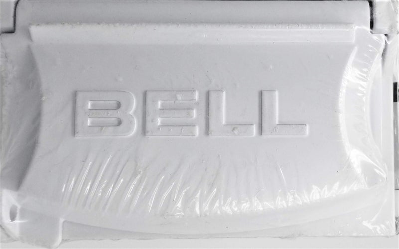 Bell غطاء مقاوم للعوامل الجوية BELL MX1250W 1-مجموعة، واقي مخرج معدني عالمي 12 في 1، عمودي/أفقي، أبيض - Image 3