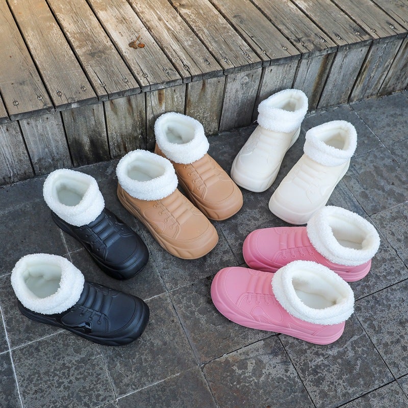 New Rain Boots Women'S Fashion Outfit Waterproof Shoes Women'S Short Rain Boots Overshoes Non-Slip Thick-Soled Wear-Resistant Rubber Shoes - Image 5