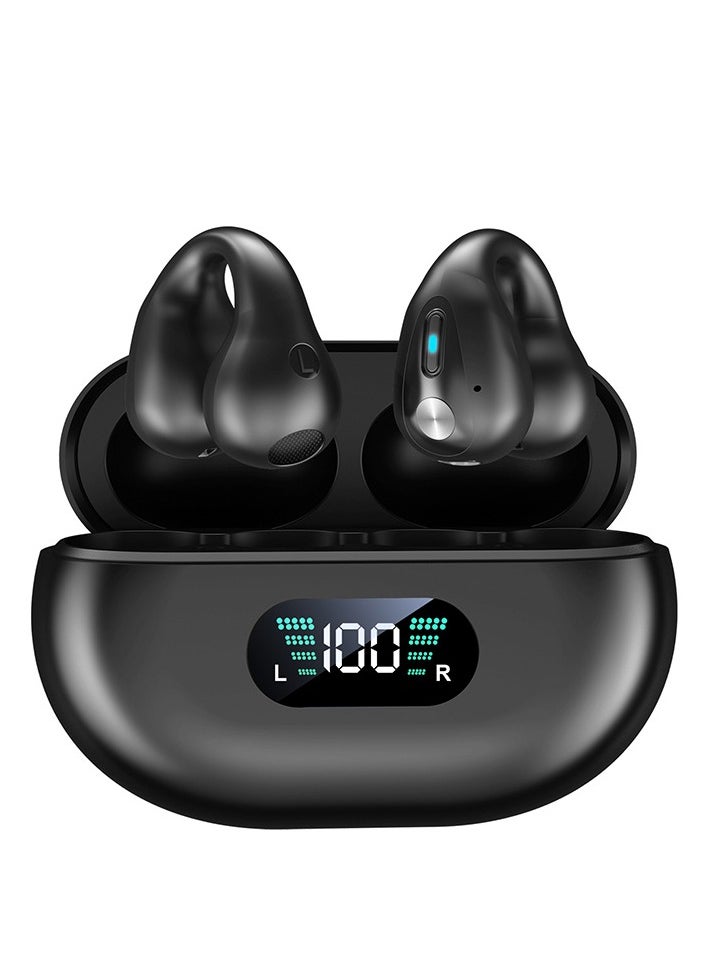 Generic - TWS Q80 Wireless Earbuds Bluetooth 5.3 Bone Conduction Earphones Ear clip Design Touch Control - Image 1