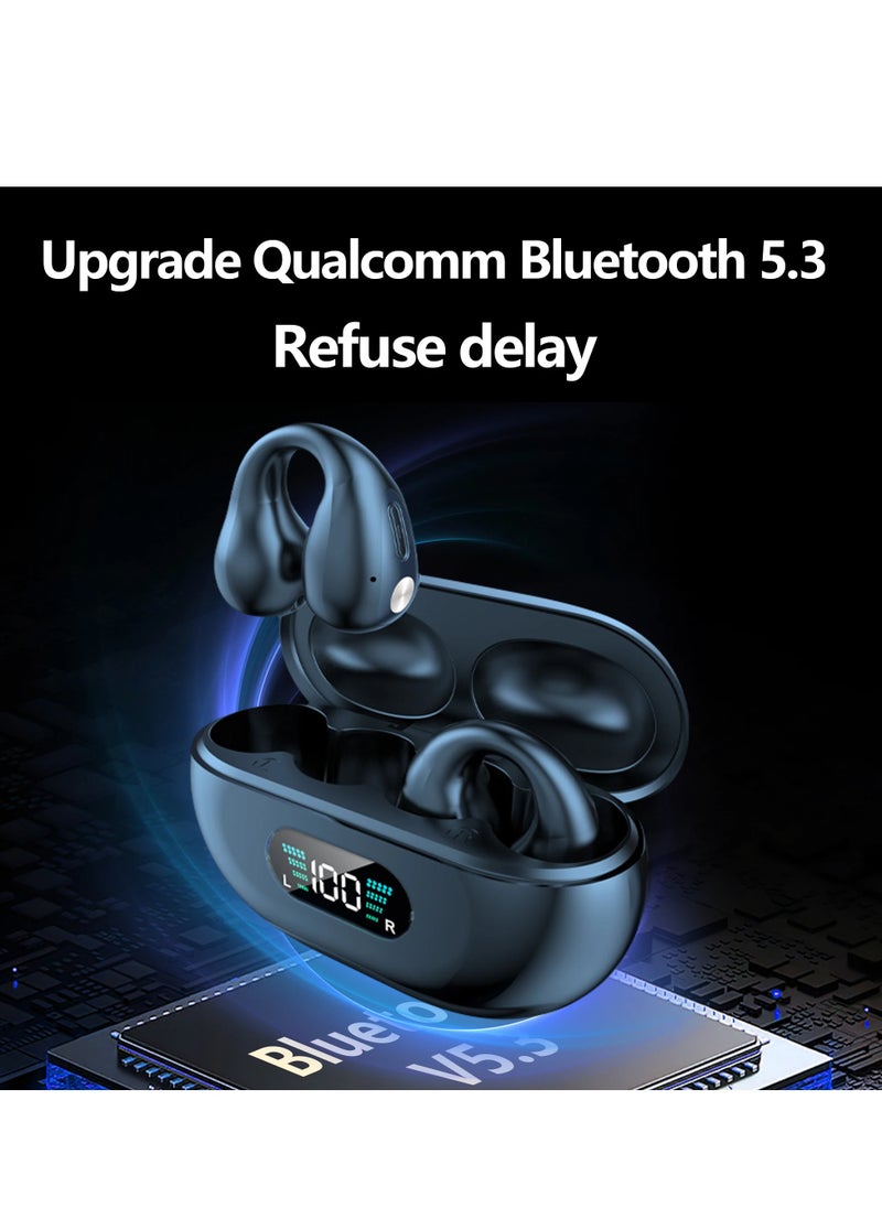 Generic - TWS Q80 Wireless Earbuds Bluetooth 5.3 Bone Conduction Earphones Ear clip Design Touch Control - Image 1