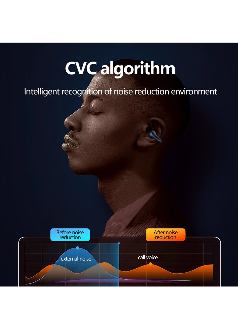 Generic - TWS Q80 Wireless Earbuds Bluetooth 5.3 Bone Conduction Earphones Ear clip Design Touch Control - Image 1