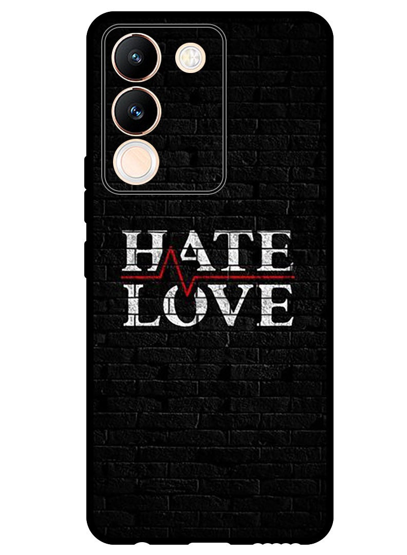 Theodor Protective Case Anti Scratch Shock Proof Bumper Cover For Vivo Y200 Hate Love - Image 1