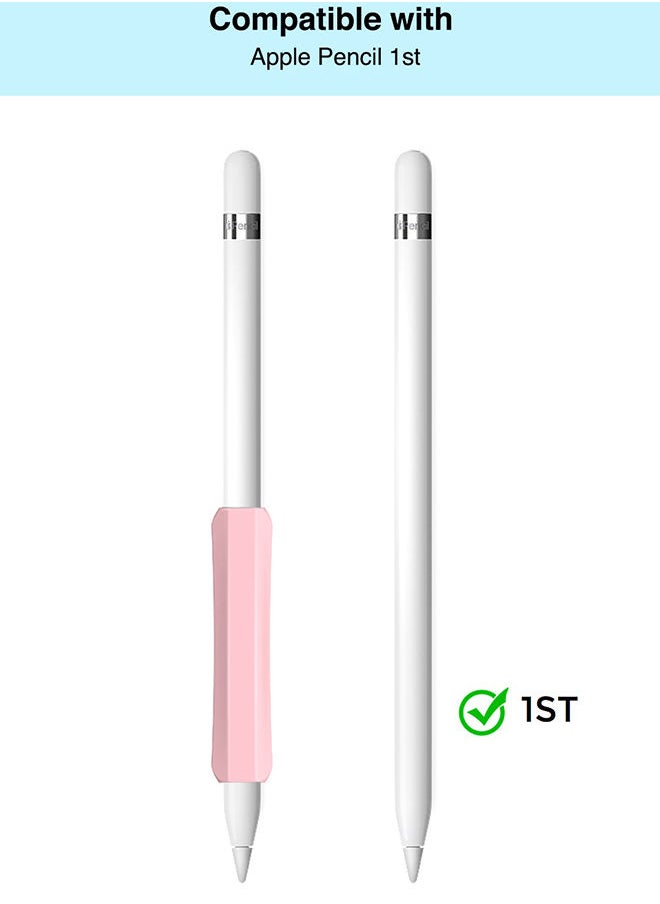 O Ozone - Silicone Grip Holder (2 Pack) for Apple Pencil 2nd Gen /1st Anti-Slip Skin Sleeve Case Compatible with Magnetic Charging and Double Tap(Black & Blue) - Image 1