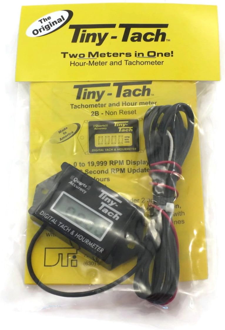 B NEW Tiny Tach Digital Tachometer and Hour Meter #TT2B - Image 4