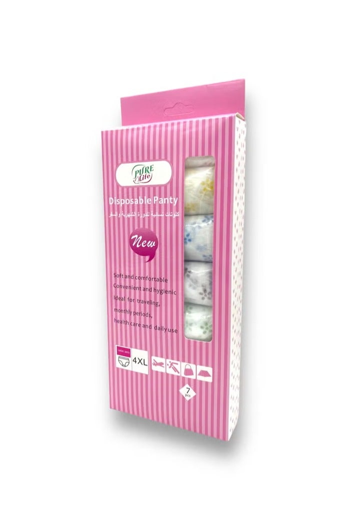 Pure Life Pure Life Disposable Panty – Size 4XL, Soft & Breathable Underwear for One-Time Use - Image 1