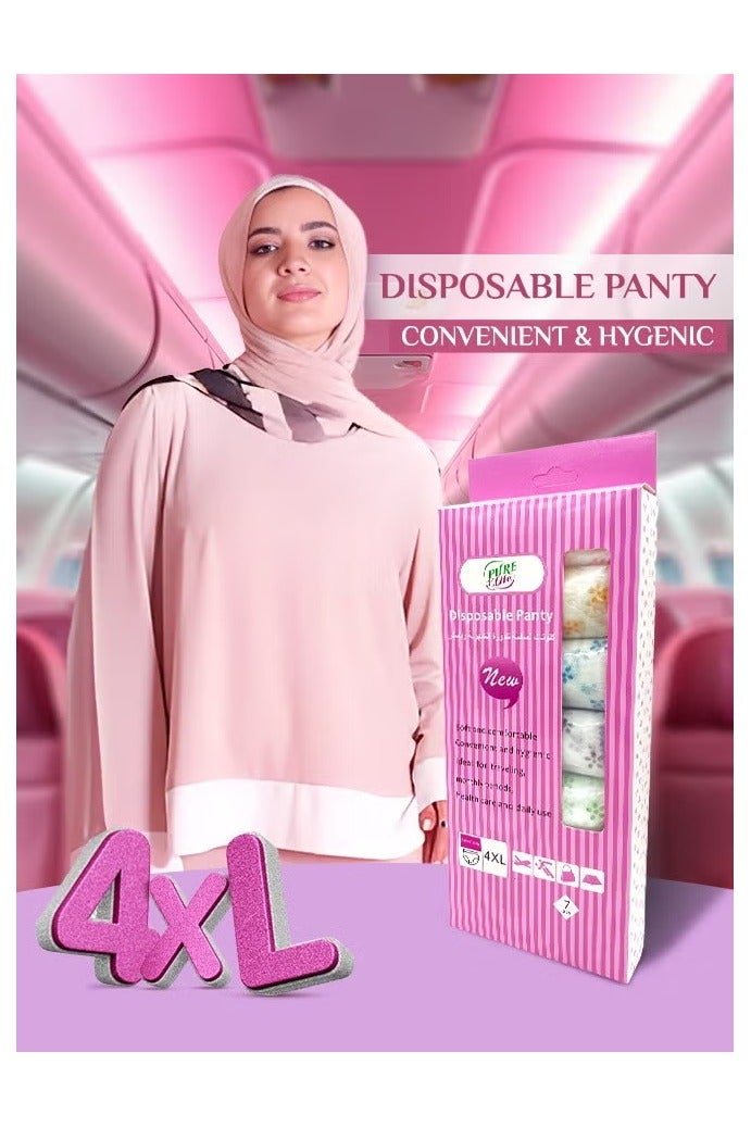Pure Life Pure Life Disposable Panty – Size 4XL, Soft & Breathable Underwear for One-Time Use - Image 2