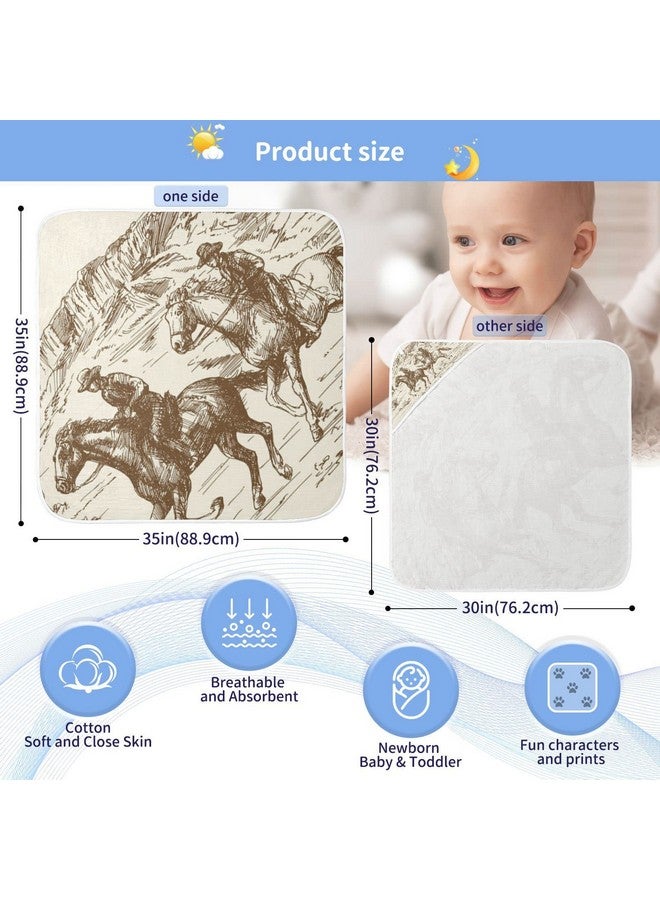 WELLDAY Western Desert Cowboy Baby Towel Ultra Soft Hooded Towels for Babies - Ultra Absorbent Cotton Bath Towels 30x30 Inch - Image 4